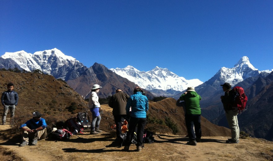 Everest view from Everest Hotel